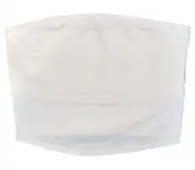 Spirit‎ Jersey White Tube Top Sleeveless Casual Basic Crop Top Bandeau