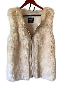 Kensie Faux Fur Zip-up Vest