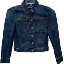 Women's Banana Republic Denim Jean Jacket 100%‎ Cotton Size XXS