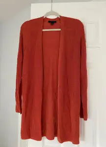 Anne Taylor Orange Knit Cardigan