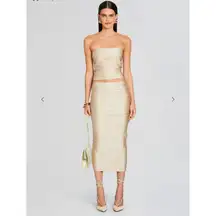 NWT Ser.o.ya x Retrofete Muriel Muriel Bandage‎ Midi Skirt Sz XXS $248