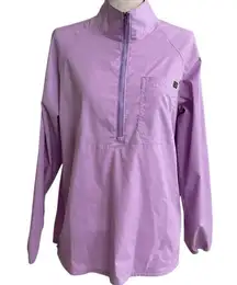 L.L Bean Jacket Womens‎ Medium Purple Pullover Polyesters 1/4  zip pre owned