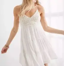 Aerie Crochet Flowy Dress