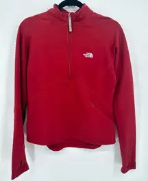 The North Face Flight‎ Series Brick Red Half Zip Soft Shell Long Sleeve Pullover