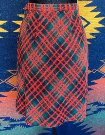 VTG 50’s Tartan Mode O’ Day Union Made Plaid Mini Skirt. Size 11!