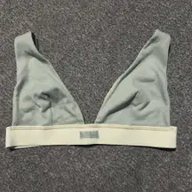 Skims Rib Plunge Bralette Size XL Mineral Green *SEE MEASUREMENTS*