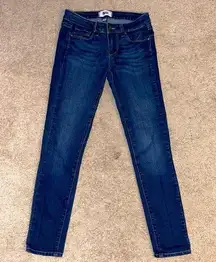 Like‎ new Paige Kylie Cropped jeans sleek, skinny, cropped at lower calf size 25