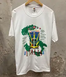 The Vintage Shop Vintage Y2K 2002 Fifa World Cup Korea Japan Italia Italy Team Tee XL Unisex