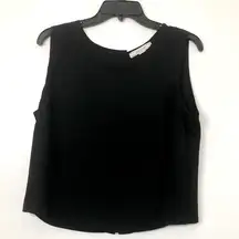 Adam Levine Black Tank/Blouse with back button Down Back- Size Large