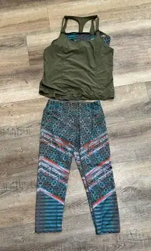 Prana Roxanne Leggings and Tank Set Size S/M