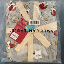 NWT American Eagle Women's Pajama Set S Fleece Grinch Dr. Seuss Jogger Christmas