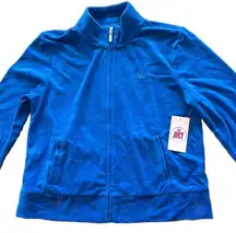 🆕NWT  Blue Splash Classic Terry cloth tracksuit Jacket Large