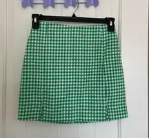 NWOT | Love on a Hanger women’s gingham plaid miniskirt — size 7