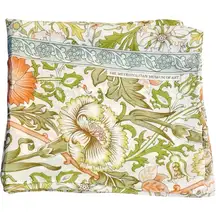 Met Museum of Art Silk Scarf William Morris Arts & Crafts Floral Italy 60 x 17