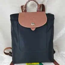 Longchamp Black Backpack Le Pliage Nylon Canvas