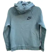 NIKE RALLY TEAL FUNNEL NECK HOODIE