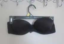 Victoria's Secret bombshell padded super soft strapless bra in black size 34B.