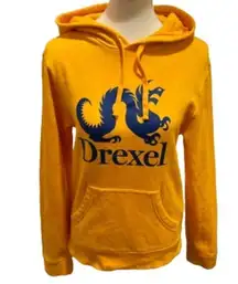 Fanatics Drexel Dragons  Screen Print Cotton Hoodie Drexel University Yellow Blue