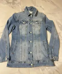 Womens LulaRoe Blue Denim Jacket  Size S  Metal Buttons G0139