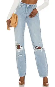 ROLLA'S High Rise Slim Jeans - Light Blue.    Size: 31