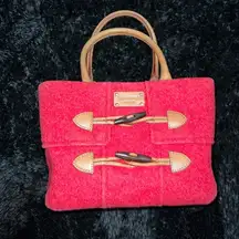 Kate Spade Foxtrot Hill Quinn Red and Tan Handbag