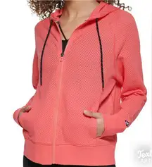 DKNY Coral Mesh Zip-Up‎ Hoodie