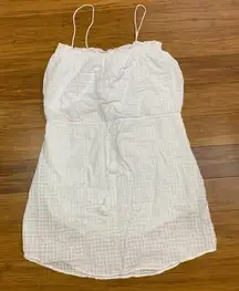 Greylin Dress Womens Small White Mini‎ Tassel Tie Waist Sleeveless Casual Summer