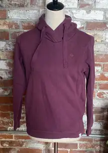 Fat Face Plum Hooded Pull Over Sweater Size XS
