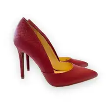 Jessica Simpson Mauve Pink Faux Leather Heels