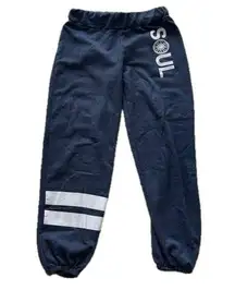 Soul cycle blue with white accents sweatpant joggers