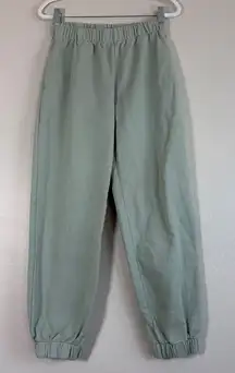 John Galt Sweatpants Womens Small Sage Green Brandy Melville‎ Jogger Pockets