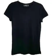 MinkPink Black Short Sleeve T-Shirt Tunic Top Medium