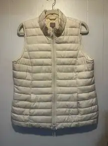 J.jill puffer vest size M in cream