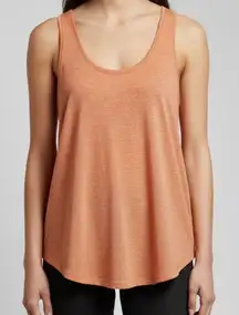 Eileen Fisher Peach Linen Racerback Tank Top Size Petite Small NWOT