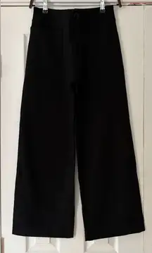Maeve Anthropologie Colette Stylish Black Wide-Leg Pants Size 26 NWOT