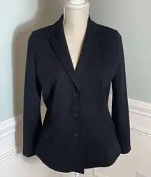 Eileen Fisher Black 3 Button blazer Size small