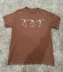 Brown Skeleton T-Shirt
