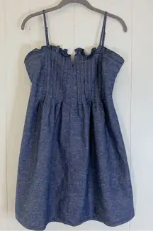 Pintuck Chambray Dress 6