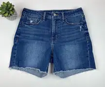 Old Navy High Rise OG Straight Secret Smooth Pocket Denim Cut Off Jean Shorts