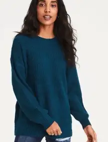 American Eagle Outfitters Deep Blue Crew Neck Sweater