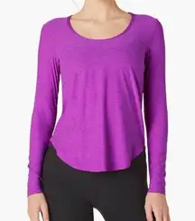 Beyond Yoga Featherweight Scoop Neck Long Sleeve Pullover