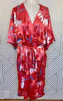 MINKPINK Brews on the Balcony Robe in‎ Pink Red