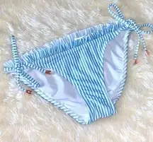 Ted Baker Ruffle Stripe Bikini Bottoms