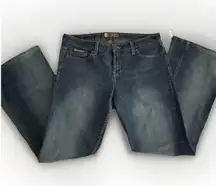 L.E.I. Jeans Size 13 Low Rise Fit Bootcut 2000s Faded Wash Retro Vintage