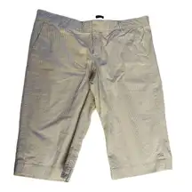 GAP Cropped Straight SeerSucker Pants  Size 14