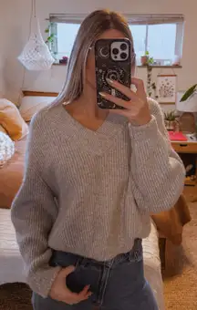 Oversized V-neck Sweater