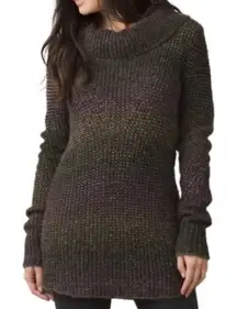 Prana Chunky Knit Hunter Tunic Long Sleeve Cowl Neck Wool Blend Sweater Large‎