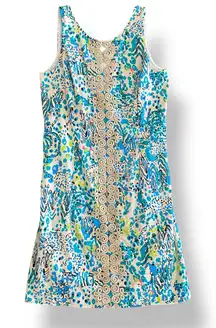 Lilly Pulitzer Ember Shift Dress Sea Oat Escapades Everglades‎ Size 4 Sirens