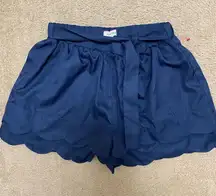 Andree by Unit Tied Together Scalloped Shorts Boutique Size Large
