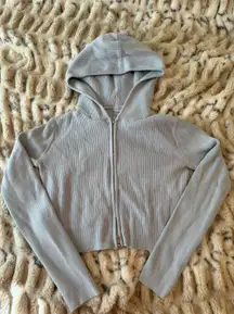 Cropped Ribbed Sweater